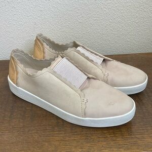 Cole Haan Grandpro Tennis Spectator Scallop Peach Blush Nubuck/Rose Gold Size 11